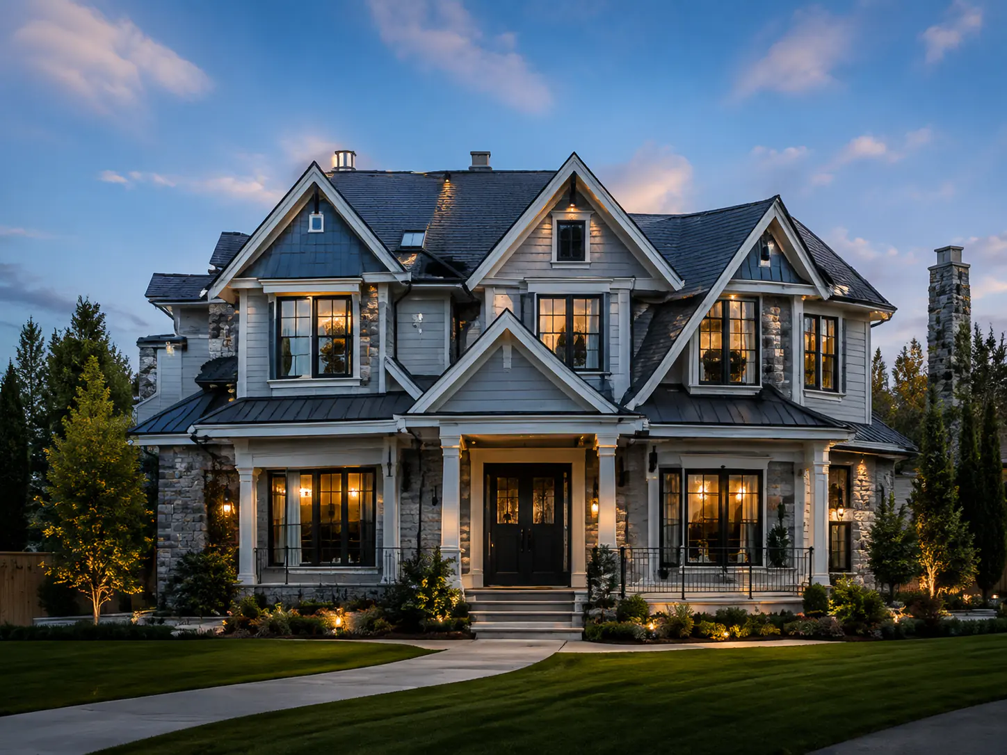 Modern residential construction and renovation project